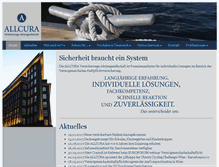 Tablet Screenshot of allcura-versicherung.de
